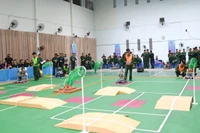 Chung kết cuộc thi Robocon năm 2024 do Học viện Kỹ thuật Quân sự tổ chức.