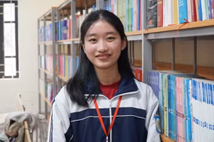 Em Lưu Lê Thục Nhiên - Huy chương Bạc Kỳ thi Olympic Tiếng Nga quốc tế năm 2024.