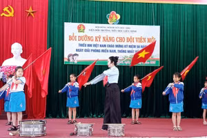 Một số hoạt động Đội tại Trường Tiểu học Liên Minh.