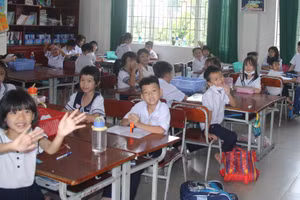Tiết học của học sinh Trường Tiểu học Nguyễn An Ninh (TP Biên Hòa, Đồng Nai). Ảnh: MA