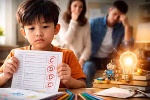 Thành tích học tập và sự so sánh trong gia đình có thể vô tình tạo áp lực đối với trẻ. Ảnh minh họa: INT.