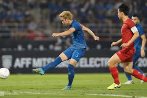 Trận Việt Nam (bên phải) thua Thái Lan 0-1 trong trận chung kết lượt về AFF Cup 2022. Ảnh minh họa: INT.