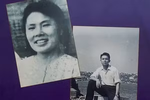 Tướng trận Hoàng Đan và người vợ đảm. Ảnh tư liệu.