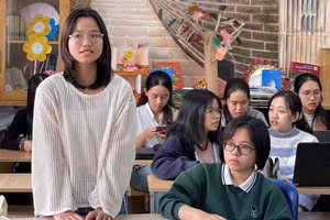 Sinh viên Trường Đại học Ngoại ngữ (Đại học Đà Nẵng). Ảnh: NTCC