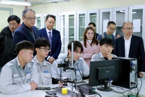 Giờ học của sinh viên Trường Cao đẳng Công nghiệp Bắc Ninh.