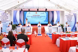 Lễ khởi công nâng cấp, mở rộng các trường học trên địa bàn xã Phước Long, Cà Mau. Ảnh: QM