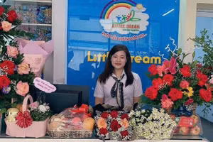 Cô giáo Mai Lệ Hiên - Trường Mầm non Ước Mơ (Hà Nội). Ảnh: NVCC