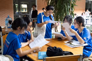 Thí sinh tham dự Kỳ thi đánh giá năng lực của ĐHQG HCM đợt 1 năm 2025. 