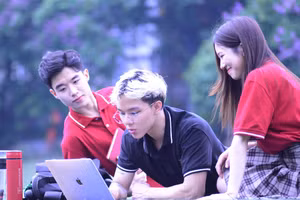 Sinh viên Trường Đại học Hà Nội. Ảnh: NTCC