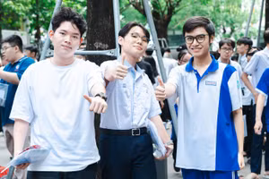 Học sinh tham dự kỳ thi đánh giá năng lực do Đại học Quốc gia TP Hồ Chí Minh tổ chức. Ảnh: L.N