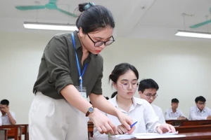 Thí sinh tham dự Kỳ thi tốt nghiệp THPT năm 2025 tại Ninh Bình. Ảnh: Đình Tuệ