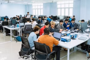 Phòng thực hành Thiết kế Vi mạch số tại Trường Đại học Công nghệ thông tin (Đại học Quốc gia TPHCM). Ảnh: UIT