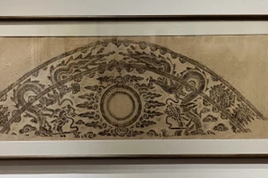 Bản rập trán bia từ đường danh tướng Đào Quang Nhiêu.