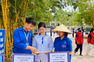 Thí sinh Bắc Giang dự thi vào lớp 10 THPT. 