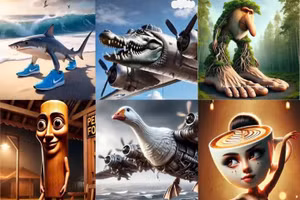 Các nhân vật với tạo hình phi logic trong “vũ trụ brainrot”. Ảnh minh họa: ITN.