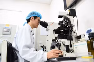 Phòng thí nghiệm Công nghệ sinh học tại Trường Đại học Quốc tế, Đại học Quốc gia TPHCM. Ảnh: HCMIU