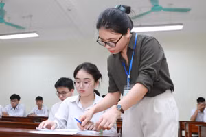 Thí sinh tham dự Kỳ thi tốt nghiệp THPT năm 2025 tại Ninh Bình. Ảnh: Đình Tuệ