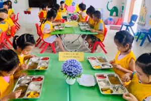 Mỗi bữa ăn bán trú được đóng thuế giá trị gia tăng khi mua nguyên liệu đầu vào.