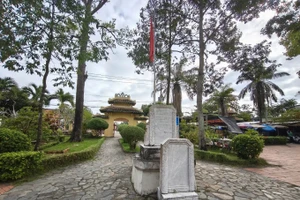 Di tích Văn Thánh miếu Vĩnh Long - do Kinh lược sứ Phan Thanh Giản và Đốc học Nguyễn Thông khởi xướng xây dựng. Ảnh: ITN.