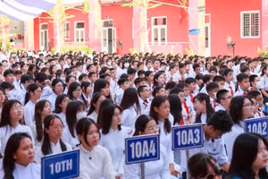 Học sinh Trường Trung học Thực hành Sài Gòn (Trường Đại học Sài Gòn) trong năm học 2025 - 2026. Ảnh: NTCC