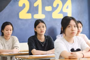 Thí sinh Thanh Hoá dự kỳ thi tốt nghiệp THPT năm 2025. Ảnh: Nguyễn Thùy