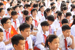 Học sinh Đà Nẵng dịp khai giảng năm học 2024 - 2025. Ảnh minh họa: INT