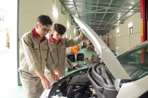 Sinh viên Trường Cao đẳng Công nghệ cao Hà Nội. Ảnh: NTCC