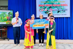 Hoạt động ngoại khóa của Trường THCS Lê Hồng Phong (Hải Châu, Đà Nẵng). Ảnh: NTCC