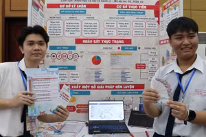 Học sinh TPHCM tham gia Cuộc thi Khoa học, kỹ thuật cấp thành phố năm học 2024 - 2025. Ảnh: M.A