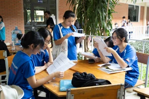 Học sinh tham dự một kỳ thi đánh giá năng lực năm 2025 tại TP Hồ Chí Minh. Ảnh: UTE