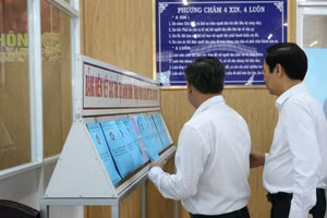 Trung tâm hành chính xã Vị Thủy, TP Cần Thơ. Ảnh: M. Trung