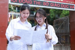 Thí sinh dự thi tốt nghiệp THPT 2024. Ảnh: Đình Tuệ