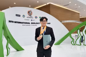 Tiến Lộc giành Huy chương Vàng Olympic Sinh học quốc tế năm 2024. Ảnh: NTCC