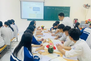 Tiết thao giảng tại Trung tâm GDNN - GDTX Đoan Hùng (Phú Thọ). Ảnh: Fanpage nhà trường