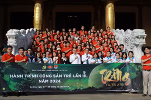 Hành trình “Cộng sản trẻ” lần III năm 2024 do Trường Đại học Khoa học Xã hội và Nhân văn (Đại học Quốc gia TPHCM) tổ chức. Ảnh: Đại Dương