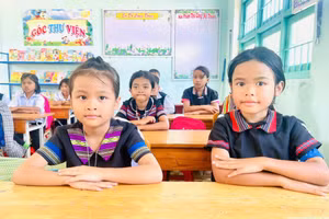 Ngành Giáo dục các địa phương đang gấp rút đẩy nhanh tiến độ xây dựng, hoàn thiện cơ sở vật chất để đón học sinh bước vào năm học mới. Ảnh: VGP