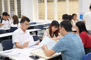 Một hoạt động đào tạo tại Trường Đại học Khoa học Xã hội và Nhân văn (Đại học Quốc gia Hà Nội). Ảnh: USSH