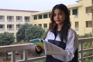 Nguyễn Thị Thu Hiền - học sinh lớp 12 Địa, Trường THPT chuyên Hà Tĩnh.