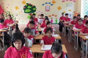 Học sinh Trường THCS Hà Lộc (phường Phú Thọ, Phú Thọ). Ảnh: NTCC