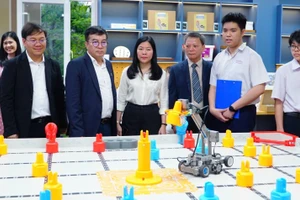 Phòng thực hành giáo dục STEM tại Trường THPT Trần Phú (Hải Châu, Đà Nẵng). Ảnh: NTCC