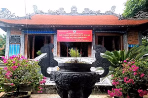 Đền thờ Tiến sĩ Trần Văn Huy. Ảnh: Họ Đặng gốc Trần.