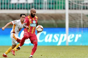 Trận Hoàng Anh Gia Lai gặp Đông Á Thanh Hóa vòng 22 V-League 2023 - 2024. Ảnh: VPF.