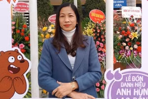 Nhà giáo Nhân dân Nguyễn Thị Thu Vân - Trường THPT chuyên Lê Quý Đôn, TP Điện Biên Phủ (Điện Biên). Ảnh: NVCC