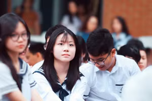 Học sinh Trường THCS&THPT Lương Thế Vinh cơ sở Cầu Giấy (Hà Nội).