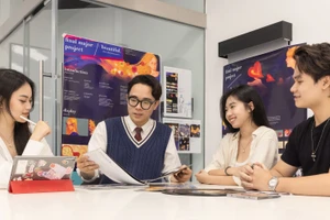 Sinh viên Trường Đại học Anh Quốc Việt Nam. Ảnh: NTCC