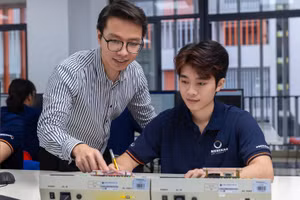 Sinh viên ngành Kỹ thuật điện tử, Trường Đại học Phenikaa. Ảnh: Website nhà trường