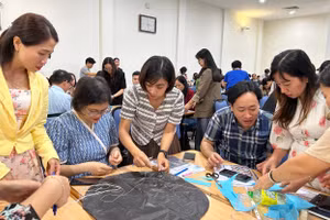 Giáo viên THCS và THPT Đà Nẵng tham gia khóa tập huấn giáo dục STEM. Ảnh: PV