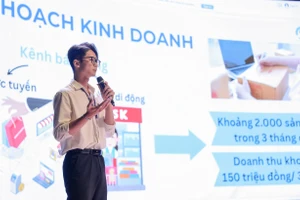 Sinh viên Trường Đại học Văn Lang tham gia các cuộc thi khởi nghiệp do trường tổ chức. Ảnh: NTCC