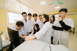 Giờ học tại Trường Đại học Thủy lợi. Ảnh: NTCC