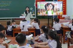 Một tiết dạy sinh hoạt chuyên đề của Trường Tiểu học Trần Đại Nghĩa (phường Hòa Xuân, TP Đà Nẵng). Ảnh: NTCC